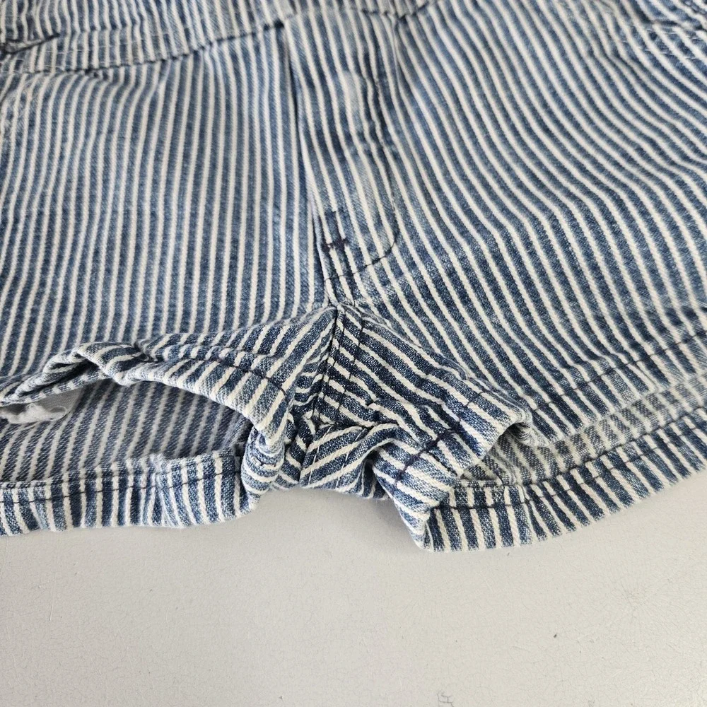 Vtg OshKosh B'Gosh Overalls 2T Hickory Striped Vestbak USA Made Railroad 90s‎